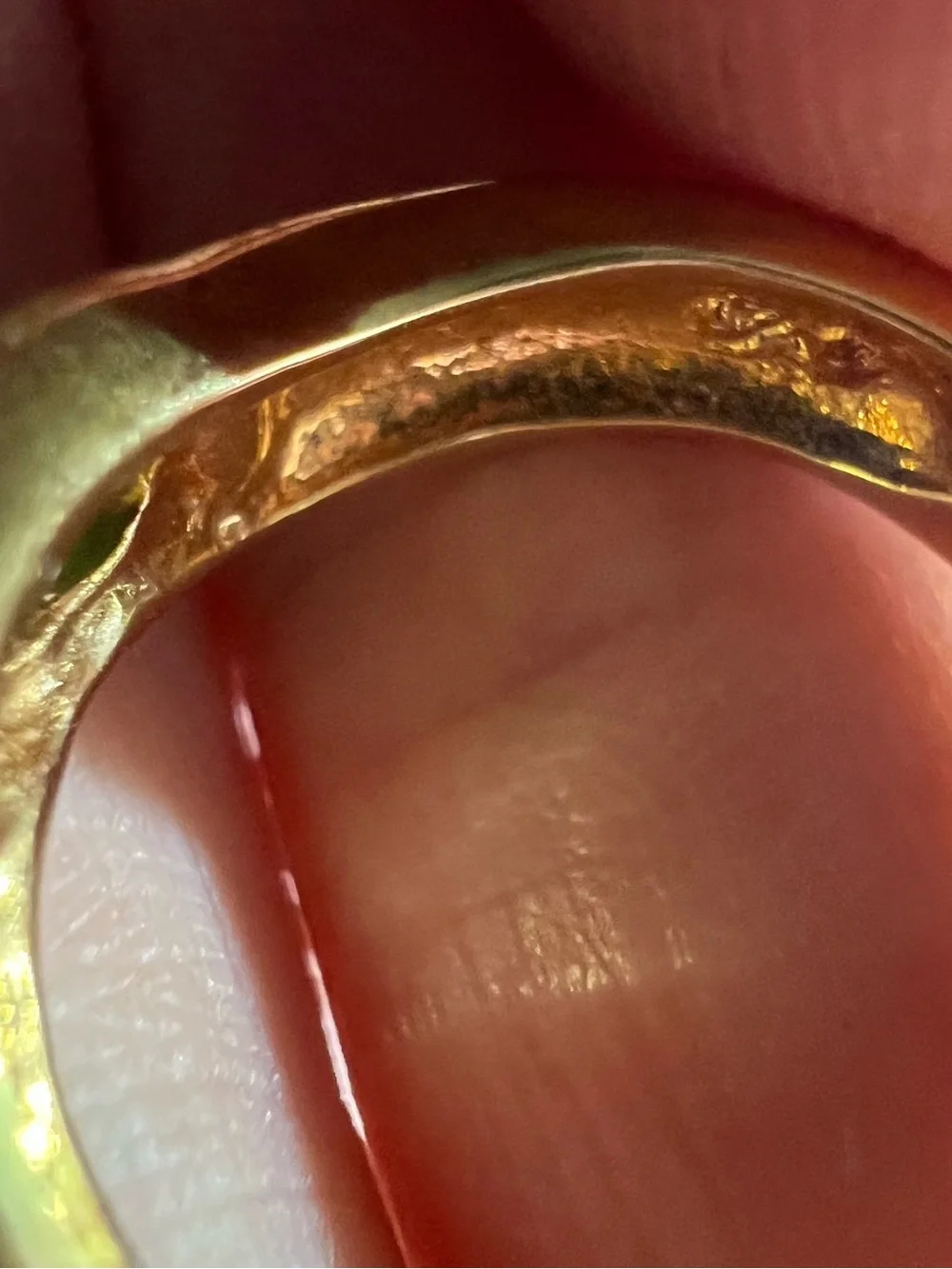 18K gold electroplate Trio Multi-Stone Cocktail Rings - Red Blue Green